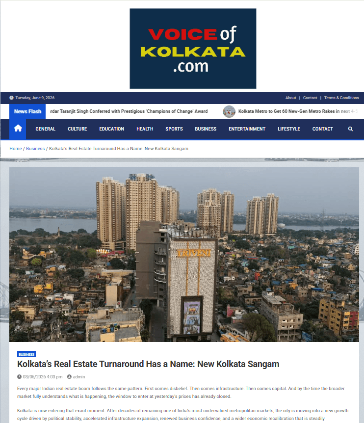 Kolkata’s Real Estate Turnaround Has a Name: New Kolkata Sangam